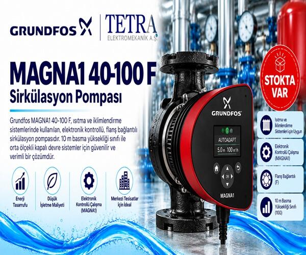 Grundfos MAGNA1 40-100 F Sirkülasyon Pompası – Stokta