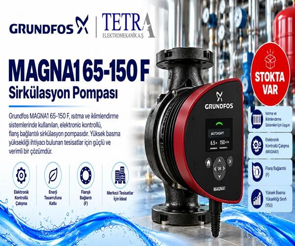 Grundfos MAGNA1 65-150 F Sirkülasyon Pompası – Stokta